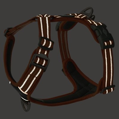 Zoom bild av hundsele sele harness antidragsele design reflex stadig hundkoppel hundhalsband blå ocean blue dog copenhagen hundpromenad