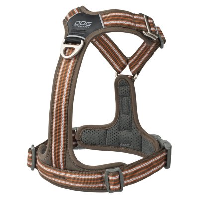 Zoom bild av hundsele sele harness antidragsele design reflex stadig hundkoppel hundhalsband brun mocca dog copenhagen hundpromenad