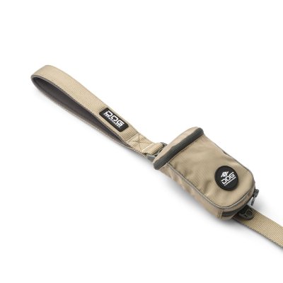 Zoom bild av hundkoppel koppel leash design reflex stadig hundsele beige desert dune dog copenhagen hundpromenad
