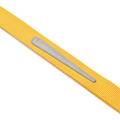 Zoom bild av hundkoppel koppel leash design reflex stadig hundsele gul lemon dog copenhagen hundpromenad