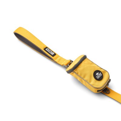 Zoom bild av hundkoppel koppel leash design reflex stadig hundsele gul lemon dog copenhagen hundpromenad