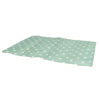 Zoom bild av Dogman Kyldyna Prickig Turkos, tre storlekar kylande dyna sommar värme turkos vit varm hund cooling pad mat