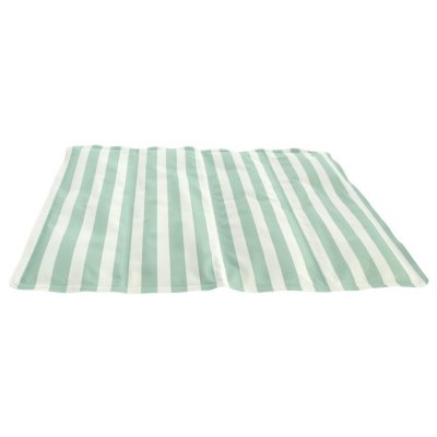 Zoom bild av Dogman Kyldyna Randig Turkos, tre storlekar cooling mat varm hund svalkande kylande dyna sommar stripes turkos vit