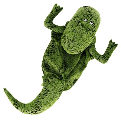 Zoom bild av Dogman Maskeradkostym Dino dinosaurie trex grön hunddräkt halloween utklädnad