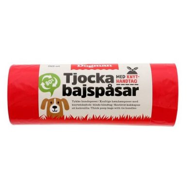 Zoom bild av Tjocka bajspåsar med knythandtag 50-pack, flera färger