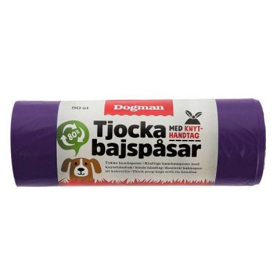 Zoom bild av Tjocka bajspåsar med knythandtag 50-pack, flera färger