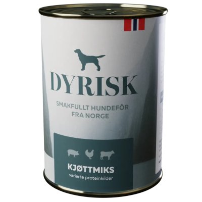 Zoom bild av Dyrisk Kjøttmiks köttbaserat blötfoder för hund med norskt kött