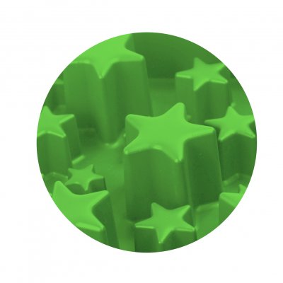 Zoom bild av Eat Slow Live Longer matskål Star Stjärna Grön Green Small