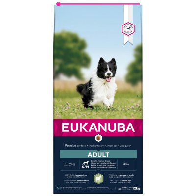 Eukanuba Dog Adult Small/Medium Lamm & Ris 12 kg
