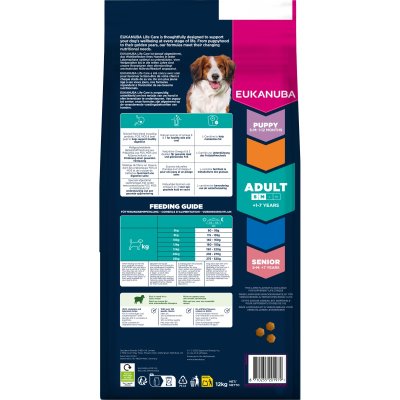Zoom bild av Eukanuba Dog Adult Small/Medium Lamm & Ris 12 kg