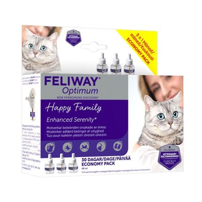 Zoom bild av Feliway Optimum Doftavgivare & Refill Happy Family