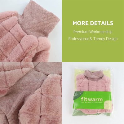 Zoom bild av Fitwarm Luxury Faux Furred Sweater Rosa