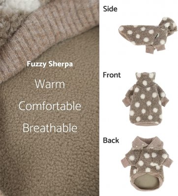 Zoom bild av Fitwarm Fuzzy Sherpa Polka Dot Sweater