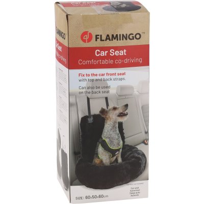 bilsäte bilsits bilbädd hundbädd bil hundsäte hundsits transport svart krems flamingo hund katt