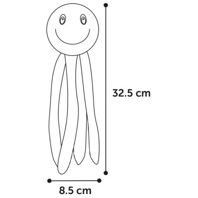 Zoom bild av Bläckfisken Paul mjukdjur 32 cm