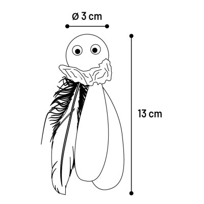 Zoom bild av Boleo kattmyntaboll 3 cm, blandade färger