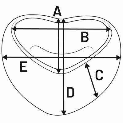 Zoom bild av flamingo hjärtformad matskål hundmatskål grön vattenskål plastskål hund tre storlekar plast gullig pastell alla hjärtans dag