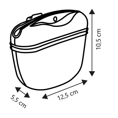 Zoom bild av flamingo Godisväska Puppy Twix, två varianter snack dispenser snackspåse godispåse hundgodis hund godishållare rosa gul ockra si