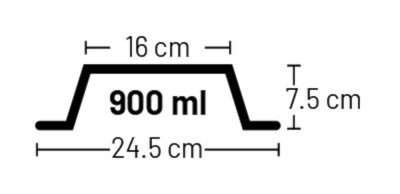Zoom bild av Hundmatskål för långa öron 16 cm 900 ml rostfri antislip