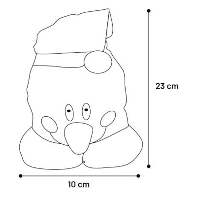Zoom bild av julboll julleksak hundleksak jul snögubbe snötomte vit röd leksak hund