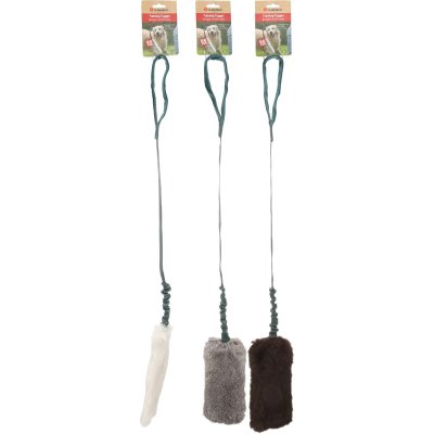 Zoom bild av Kampleksak kaninpäls Furtra Chaser, blandade färger kanin rabbit päls hundleksak naturlig