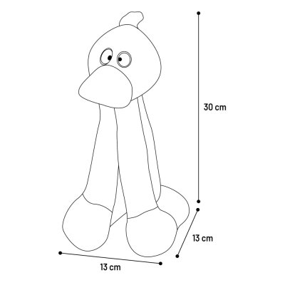 Zoom bild av Kareau Duck Yellow Manchester 13x13x37cm