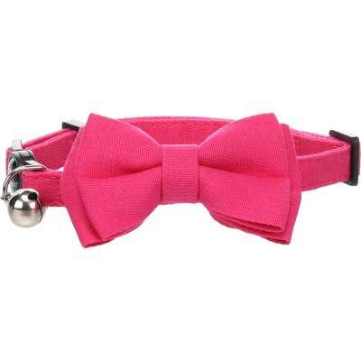 Zoom bild av Flamingo Katthalsband med fluga Lomi 20-35 cm halsband katt bow tie cerise blå laxrosa nylon
