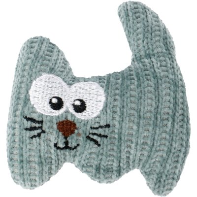 Zoom bild av Flamingo Kattleksak Brella Cat 11 cm, blandade mjuk plysch grön vit