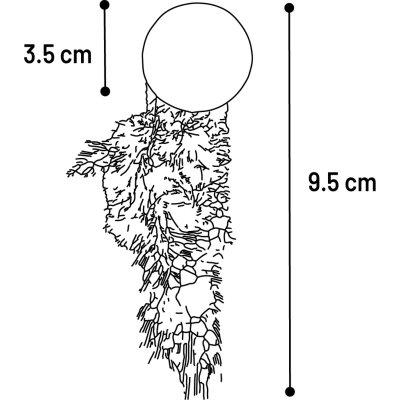 Zoom bild av Flamingo Kattmyntaboll med fjädrar Katti Catnip 2-pack kattleksak ball with feathers 9,5 cm 3,5 cm naturlig leksak katt