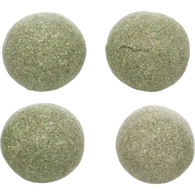 Zoom bild av Flamingo kattmyntaboll katti catnip kattleksak grön naturlig 4pack 4 cm 3 cm