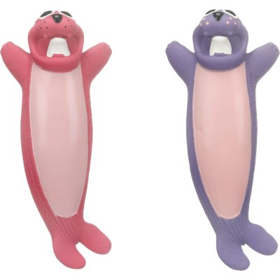 Zoom bild av Flamingo Latexsäl Zedo 28 cm, blandade färger hundleksak latex rosa lila