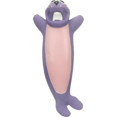 Zoom bild av Flamingo Latexsäl Zedo 28 cm, blandade färger hundleksak latex rosa lila
