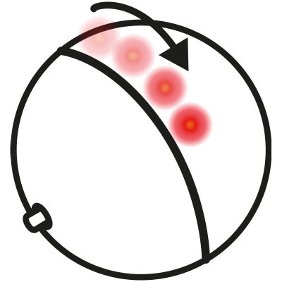 Zoom bild av kattleksak boll LED slumpmässig rosa flamingo