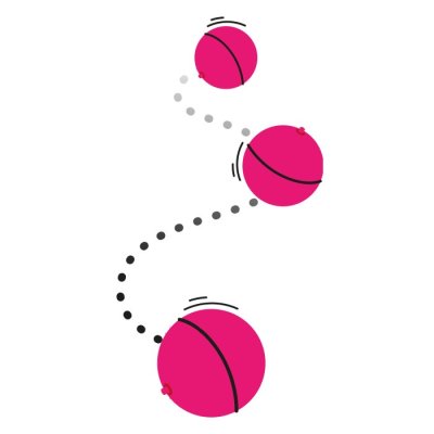 Zoom bild av kattleksak boll LED slumpmässig rosa flamingo