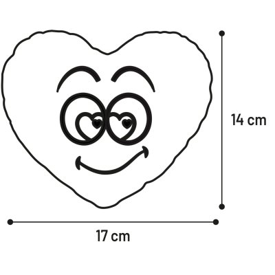 Zoom bild av flamingo Lieve Rött hjärta plysch, 17 cm hundleksak mjuk plyschleksak gosdjur hjärta valentines alla hjärtans dag gullig leksak