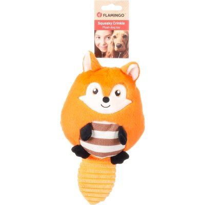 Zoom bild av Flamingo Mjukdjur räv Bollu plysch 29 cm gosdjur rund mjuk hundleksak