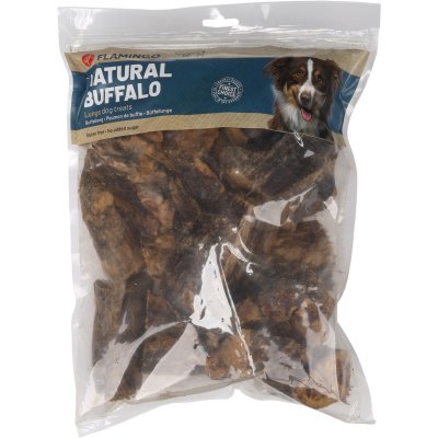 Zoom bild av nature snack flamingo buffalo lungs buffellunga naturligt glutenfritt hundsnacks hundgodis hundtugg utan tillsatser