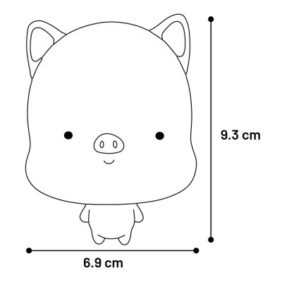 Zoom bild av Flamingo Pipleksak latex Flavie 10 cm, blandade hundleksak pip latex olika färger