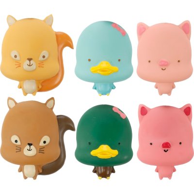 Zoom bild av Flamingo Pipleksak latex Flavie 10 cm, blandade hundleksak pip latex olika färger