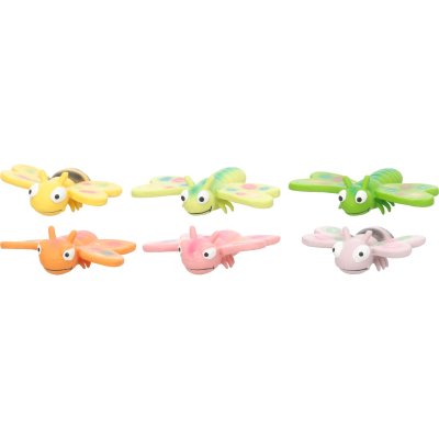 Zoom bild av Flamingo Pipleksak latex flygande insekt Bibu 10 cm, blandade hundleksak färgglada latexleksak pip flygande insekt vingar fjäril