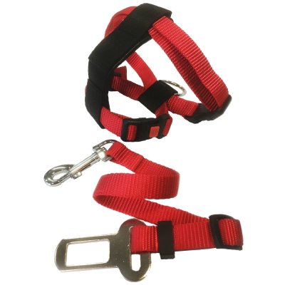 Zoom bild av Sekur Bilsele med bälte för katt, Röd