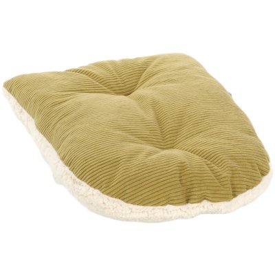 Zoom bild av kattbädd igloo katt hundbädd manchester mysig bädd mjuk fleece polyester handtag kudde flamingo grön