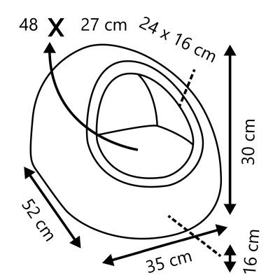 Zoom bild av kattbädd igloo katt hundbädd manchester mysig bädd mjuk fleece polyester handtag kudde flamingo blå