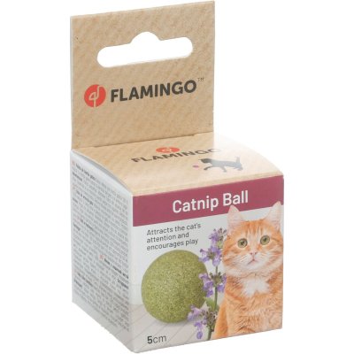 Zoom bild av Flamingo Toy Katti Catnip ball Green 5 cm kattmynta boll kattleksak