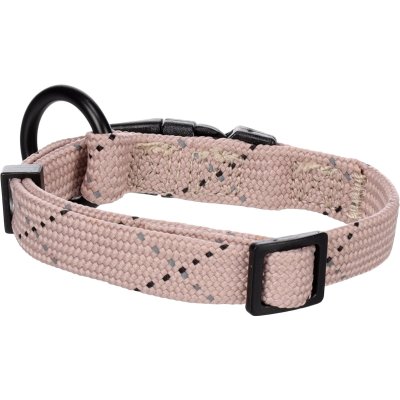 Zoom bild av Valphalsband Puppy Dolly taupe beige grå greige mullvadsfärgat beigegrå flamingo halsband valp hundhalsband nylon reflex justerb