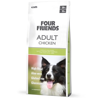 Zoom bild av Four Friends Dog Adult Chicken