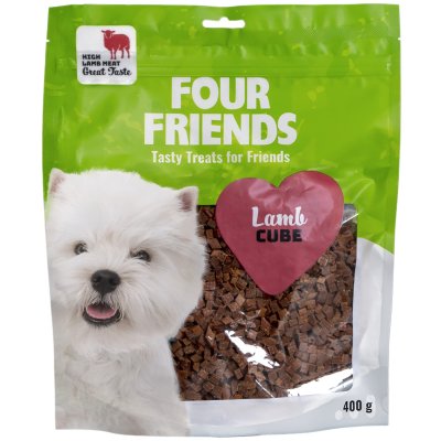 Zoom bild av Four Friends Dog Lamb Cube 400g