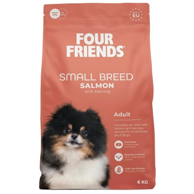 Zoom bild av Four Friends Dog Small Breed Salmon hundfoder småhund lax sill spannmålsfritt