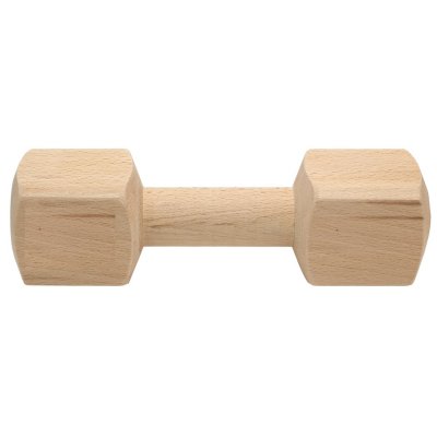 Zoom bild av Apportbock trä, två varianter