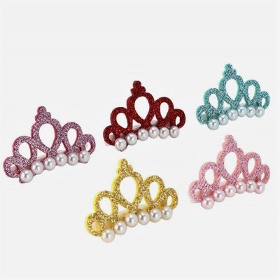 Zoom bild av Glitterspänne tiara, flera färger